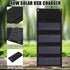 40W 4 Fold Solar Panel Charging Bag, Folding Bag for Outdoor Camping, Hiking, Emergency Charging (Black)