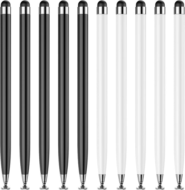 YITIAOXIAOYU 10 PCS Stylus Pen for Touchscreen, Lightweight 2 in 1 Dual-Tip Design,