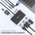 SETMSPACE 5Gbps 100W 3.5 USB C Docking Station, Laptop Docking Station Transfer, USB C Hub HDMI, VGA, SD/TF Reader, PD
