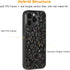 molzar Grip Series Case for iPhone 14 Pro Max, Real Forged Carbon Fiber, Wireless Charging Compatible (Glossy Black/Red)