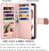 Njjex Luxury Wallet Case for Galaxy Note 9 - PU Leather, 9 Card Slots, Detachable, Kickstand, Magnetic Phone Cover with