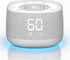Sound Machine & Clock with Bluetooth 5.4, 14 Soothing White Noise Sounds,