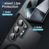 JETech Shockproof Magnetic Case for Samsung Galaxy S24 Ultra 5G, Black, Translucent Matte Back, MagSafe Compatible