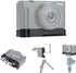 ZV-1F Camera Metal Grip Extension Bracket with Mic Cold Shoe Mount for Sony ZV-1F ZV-1II, Vlog Accessory