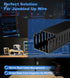 ZhiYo H2in W2.4in 95in (4X L23.6in) x Professional Server Rack Cable Management Raceway, Cable Raceway Kit
