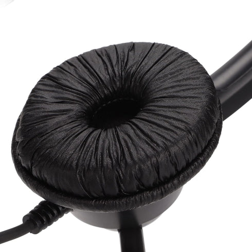 3.5mm Wired Stereo Call Center Headset, On Ear with Noise Cancelling Microphone for Home Office