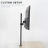 VIVO Universal Pole Mount for 32 to 55 inch TV Arm Bracket with Removable VESA Plate, Fits up to 1.9 inch Tubing