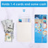 Phone Wallet Stick on, 3 Pack Card Holder for Phone Case, Leather Credit Card Sticky Wallet (Baby Blue, White, Black)