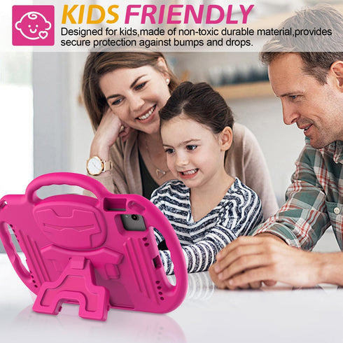 AVAWO Kids Case for iPad 11th Generation 11 Inch 2025 & iPad 10th Generation 10.9" 2022, Shockproof Rugged Cover Rose