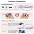 Retractable 100W Multi 4-in-1 Travel Universal Charger Cable USB A/Type C to Lightning+USB C iPhone Charging Cable,Fast Multiple Charger Cord Combo for iPhone 15 14 13 12/Samsung/iPad Pro/Huawei-4FT
