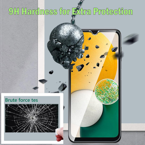 Ultra HD 3 Pack Screen Protector for Samsung Galaxy A13 4G/5G/LTE + Camera Lens Protectors, 9H Hardness, Easy Install.