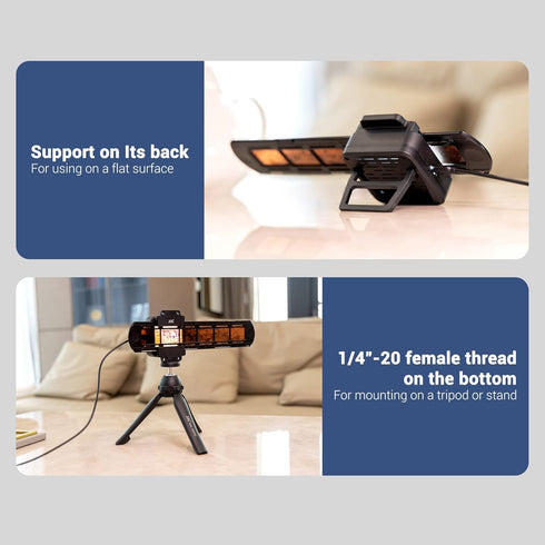 JJC Photo Slide and Film Digitizing LED Light Kit with 35mm Film Strips Holder for Scanning