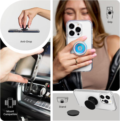PopSockets Over The Moon PopGrip: Expanding Kickstand Holder