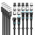 Magnetic Charging Cable 5-Pack (1.6/3.3/3.3/6.6/6.6FT) - 360° & 180° Rotating USB Magnetic Cable, Nylon-Braided