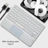 Wireless Keyboard with Touchpad - Ultra-Slim Portable Rechargeable Bluetooth Keyboard for iPad/iPad Pro (White)