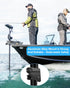 JISHAHS 9 Aluminum Mount for Lowrance Eagle Eye Sensor - Compatible with Various Rod, Easy Installation - Aluminum