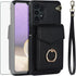 Asuwish Phone Case for Samsung Galaxy A32 5G 2021, Wallet Cover with Tempered Glass Screen Protector, RFID Blocking,