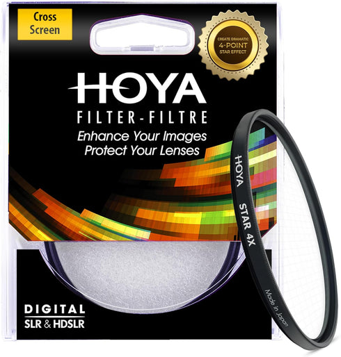 Hoya 49mm Star 4X Filter - Creates Stunning 4-Point Starbursts from Pinpoint lightsources