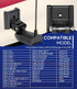 7400931 MHX XNT Transducer Bracket, Transom Mounting Hardware Kit for XHS Model Transducers, Black