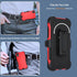iPhone XR Phone Case with Shockproof Belt Clip Kickstand & 2X Tempered Glass Screen Protector, Heavy Duty Red Cover
