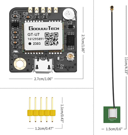 MakerFocus 2 Pack GT-U7 NEO-6M 51 STM32 R3 GPS Module Satellite Navigation Positioning GPS Receiver Drone