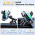 Kaistyle Wireless Car ChargerOne Hand Manual Clamping Fast Wireless Charger for Car Phone Holder Mount Charger Phone