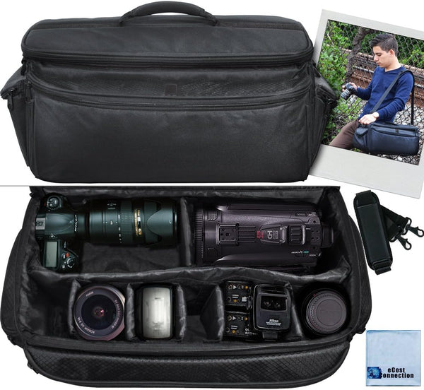 Extra Large Water Resistant Camcorder Bag for Canon XA10, XA20, XA25, XH-G1s, XL2 and More