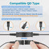 QD Headset USB Adapter Cable for Plantronics QD Wired Headset to USB Plug, In-line Volume Mute Controls, Works for