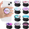 Honoson 9 Pieces Cell Phone Grip Holder Collapsible Holder Colorful Self-Adhesive Finger Ring