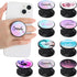 Honoson 9 Pieces Cell Phone Grip Holder Collapsible Holder Colorful Self-Adhesive Finger Ring