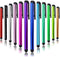 IC ICLOVER 10 Pack Stylus Pen, Lightweight 4.1 inch Metal Capacitive Stylist Pen for Writing/Drawing, Fit for iPhone,
