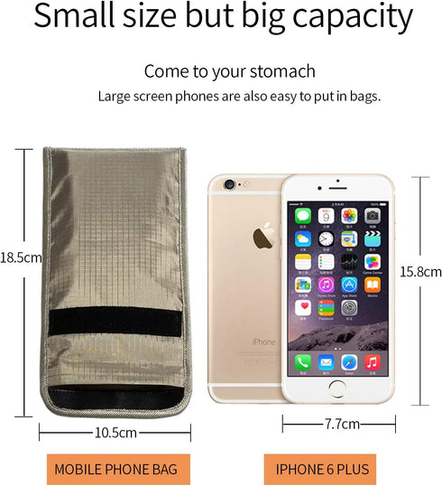 LVFEIER Security Pouch - Anti-Tracking Anti-Spying GPS RFID Signal Blocking Bag for Cell Phone Privacy Protection