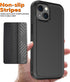 Diverbox iPhone 15 Case, Shockproof and Dropproof with Tempered Glass Screen Protector, Heavy Duty Protection Cover
