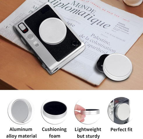 Lens Cap Cover for Fujifilm Instax Mini EVO, Anti-Scratches Aluminum Accessories
