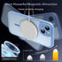 TOCOL Magnetic iPhone 14 Case, Light Blue, Upgraded Full Camera Protection, Compatible with MagSafe, 14FT Military Grade