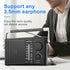 LEOTEC Portable AM FM Radio with Best Reception, Battery Operated or AC Power, Black