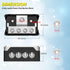 Joinfworld 4 Way Power Distribution Block Car Audio 0/2/4 Gauge Input 4/8/10 Gauge Output Amp Ground Distribution Block Splitter - 2pcs