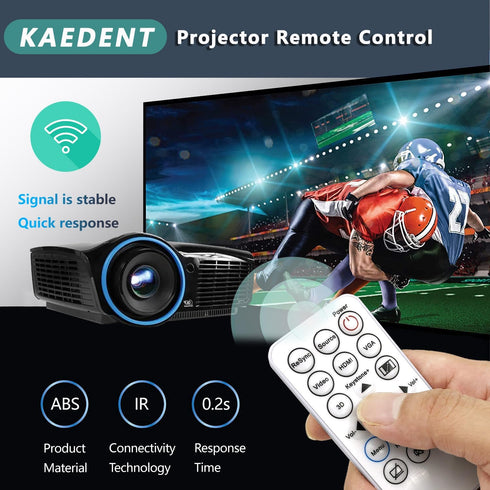 Remote Control for Optoma Projectors HD28HDR HD39HDR OTX447 S310E S315 S316 W310 DW346 DX345 DX346 H112E H182X