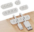 GLUIT Adhesive Desktop Cable Organizer, Versatile Cord Holders and Clips for Desk Accessories, White 5 Pack