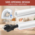YESSZ (White-1 118inch) Self-Adhesive Silicone Cable Hider, Flexible Wire Cover Cable Raceway for Wires, Wall Mount TV