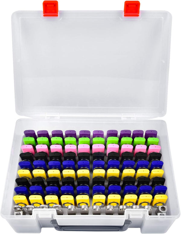 FULLCASE USB Flash Drive Case Organizer for 104pcs Thumb Drives, Electronic Accessories Holder for Sandisk/Samsung/PNY