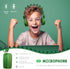 QearFun Dino Headphones for Kids, Bluetooth Headphones with Microphone & 3.5mm Jack, Adjustable Headband for