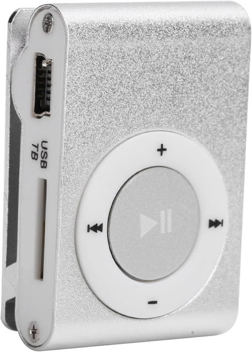 SUNGOOYUE MP3 Set, 2pcs MP3 Music Player Portable Aluminum Alloy Digital Music Media Player Mini Back Clip Player