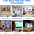 DUYIKJ 130 inch 4K 16:9 Projector Screen, Projection Screen Foldable Washable Anti-Crease Portable Projector Indoor