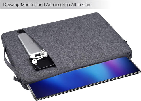 CaseDeer 16.1 Inch 16" Monitor Case Portable Carrying Bag Compatible with ASUS ZenScreen/ViewSonic/Enzion Veout