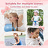 Open Ear Headphones with Mic, 85dB Safe Volume for Kids, Wireless Bluetooth Headsets with 8GB Memory