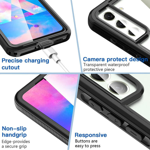 AICase Waterproof Case for Samsung Galaxy S22 Plus 5G (6.6 inch) Full Body Protection, IP68 Certified, Underwater
