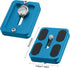 Frienda 2 1/4''-20 Head(Blue,Pu50) Pieces Metal Quick Release Plate with Camera Screw Tripod Mount Plate Fits Standard