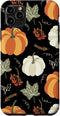 iPhone 11 Pro Max Case with Autumn Falling Leaves and Pumpkin Spice Harvest Design