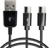 CERRXIAN USB Type C Splitter Charging Cable, 4.9ft 2 in 1 Multi Charging Cable, USB A to 2 x USB Type C